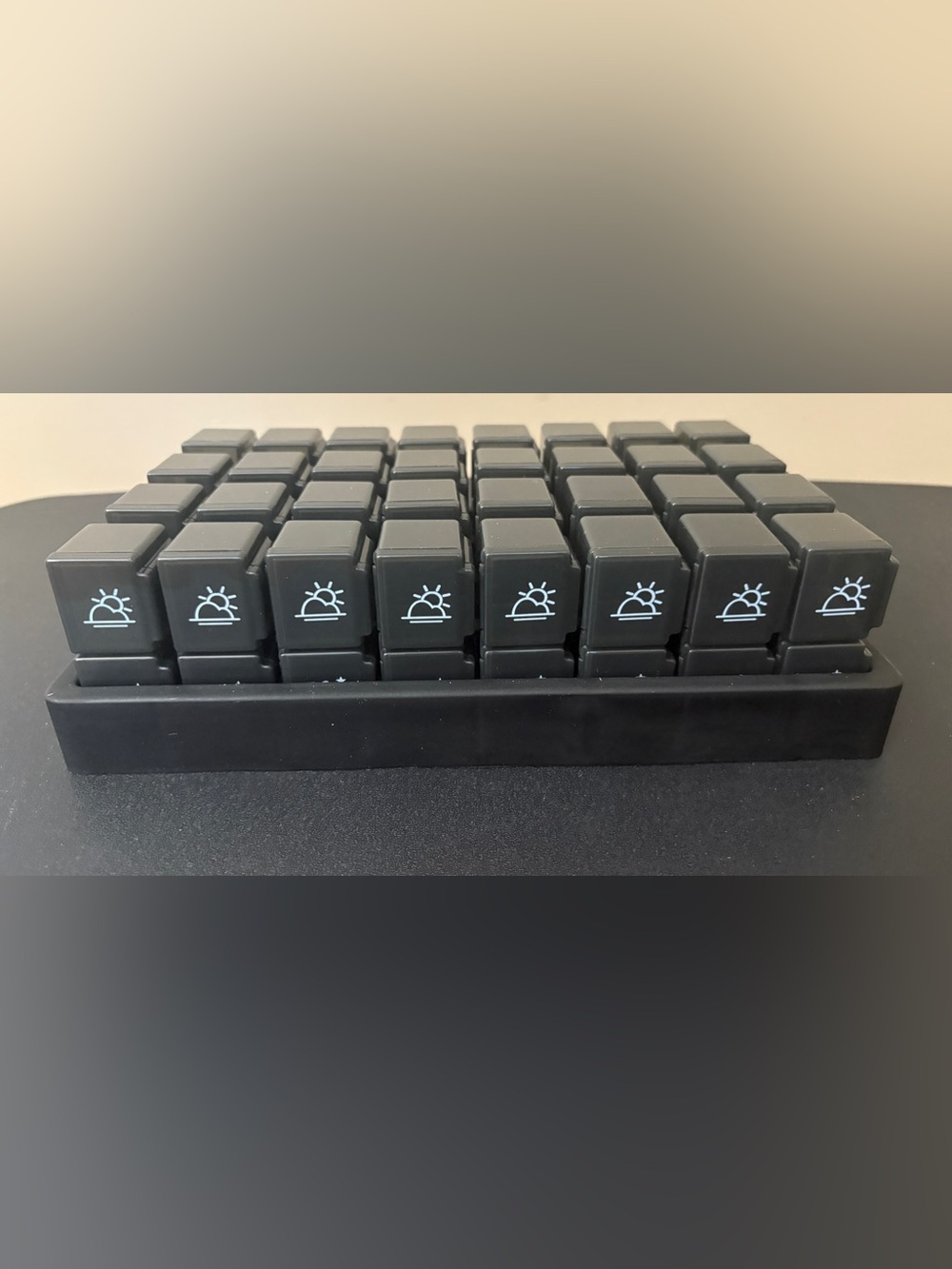 Monthly Pill Organizer 2 Times A Day, One Month Pill Box Am Pm, 32 compartments